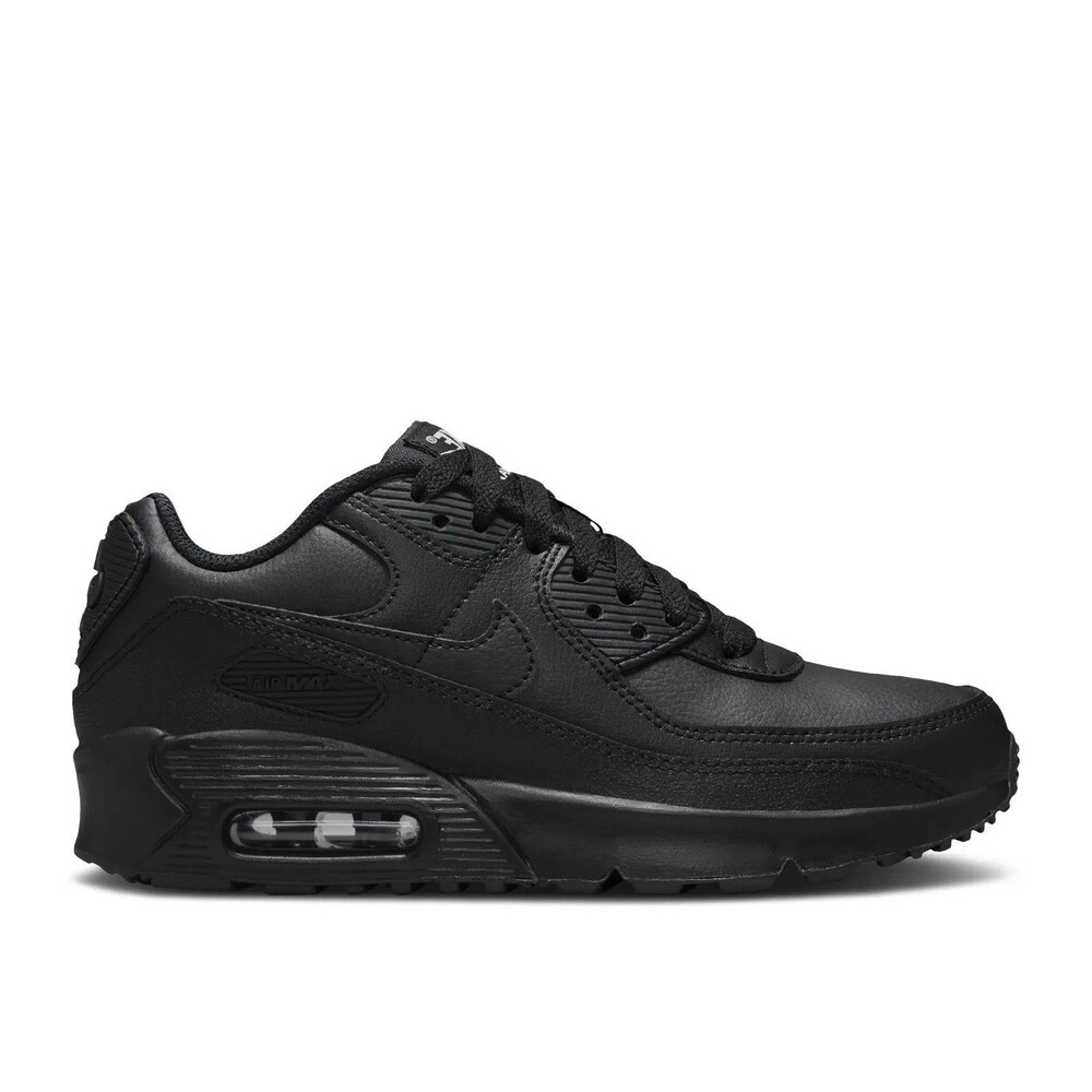 Nike Air Max 90 GS Triple Black Kids Size 7Y/Womens 8.5 HF6358-001